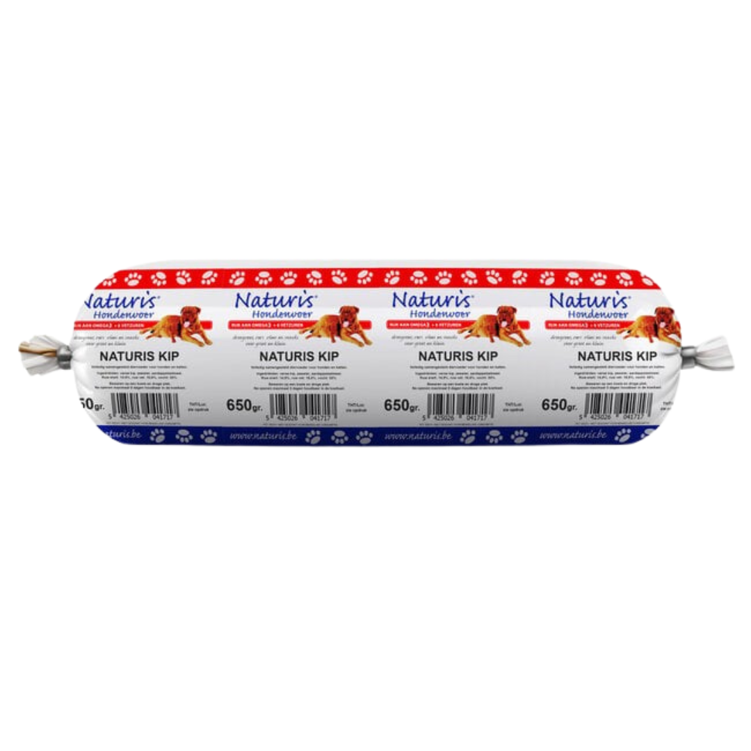 Naturis – natūralios dešrelės šunims (650 g)