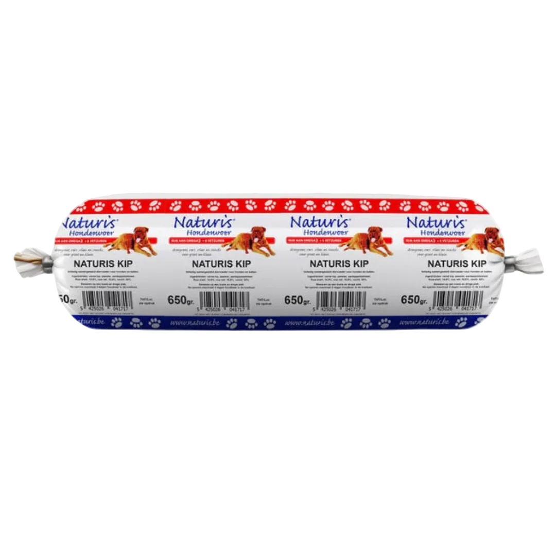 Naturis – natūralios dešrelės šunims (650 g)